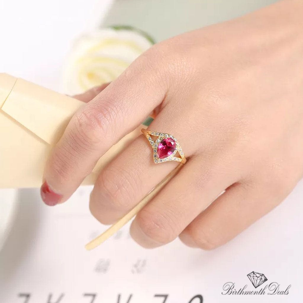 July Ruby Birthstone Ring - Birthmonth Deals