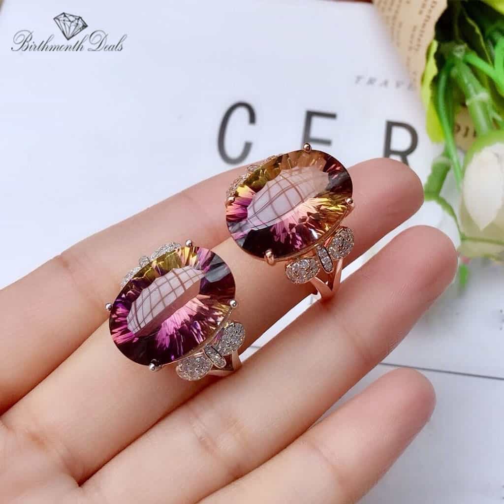 June Alexandrite Birthstone Ring - Birthmonth Deals