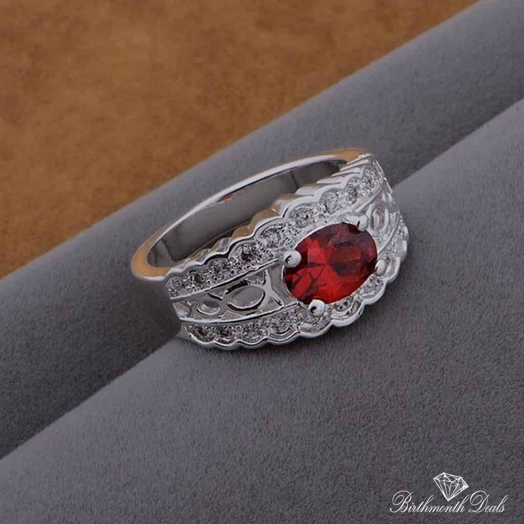 July Ruby Birthstone Ring - Birthmonth Deals