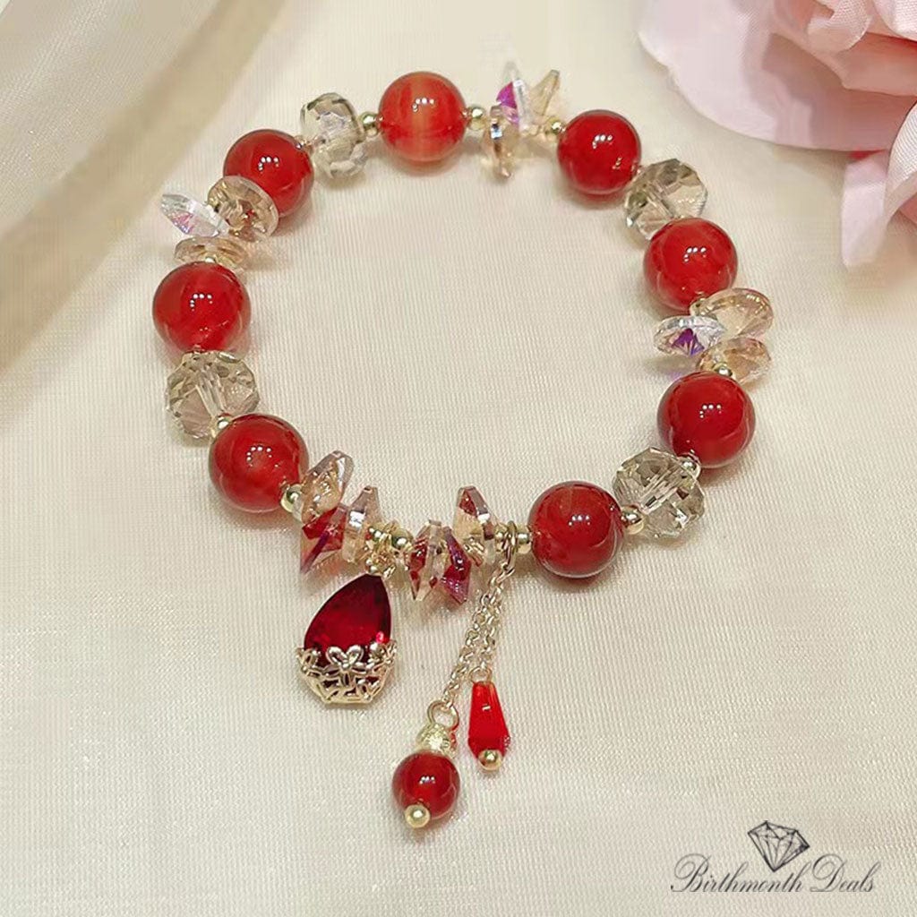 January Garnet Bracelet - Birthmonth Deals