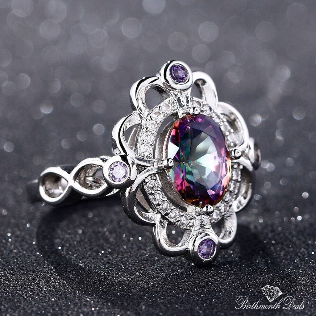 June Alexandrite Birthstone Ring - Birthmonth Deals