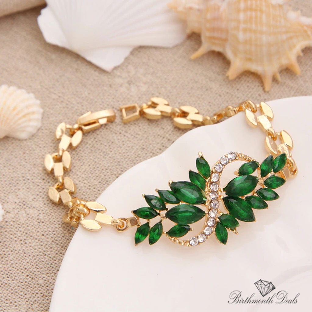 May Emerald Birthstone Bracelet - Birthmonth Deals