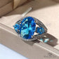 March Aquamarine Birthstone Ring - Birthmonth Deals