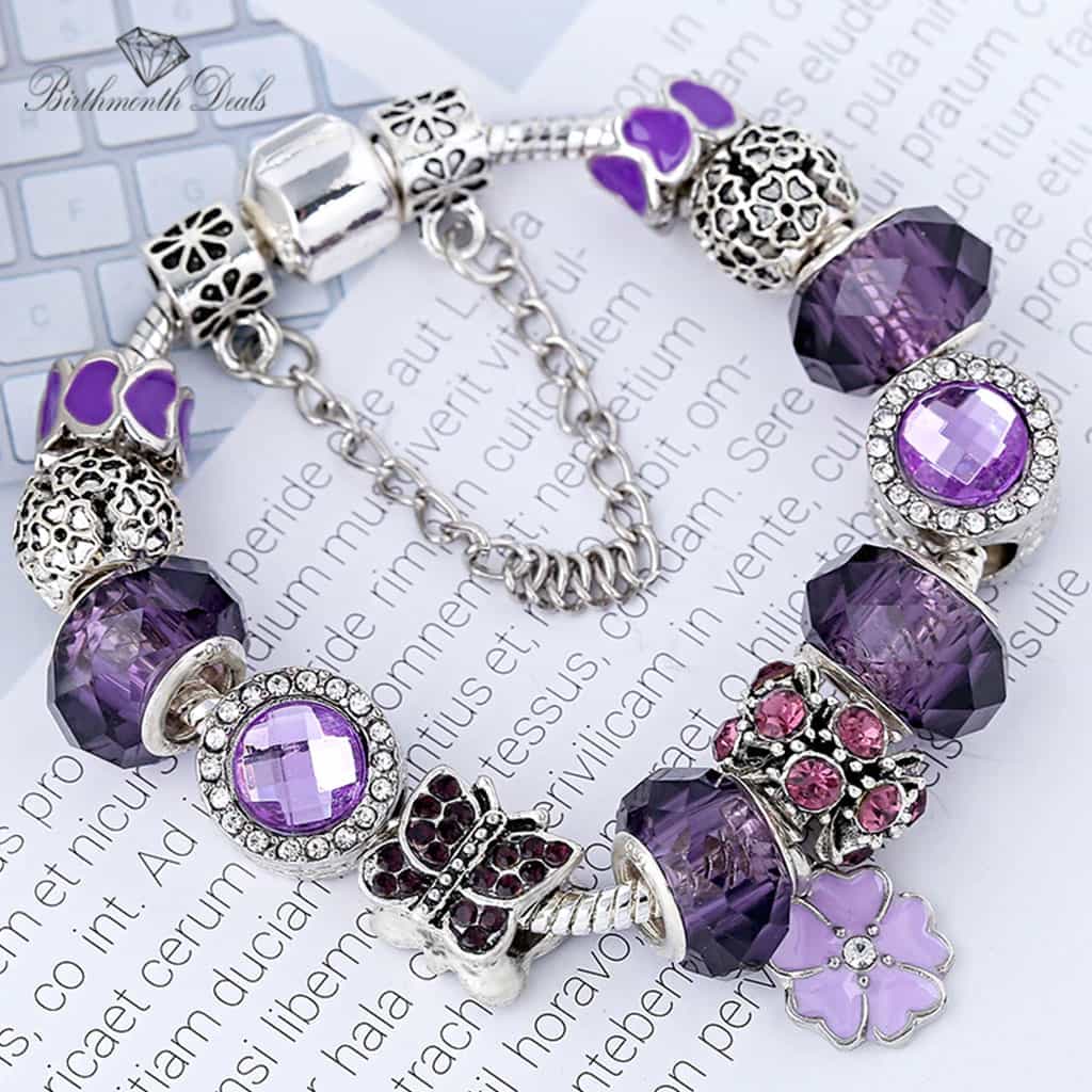 June Alexandrite Birthstone Bracelet - Birthmonth Deals