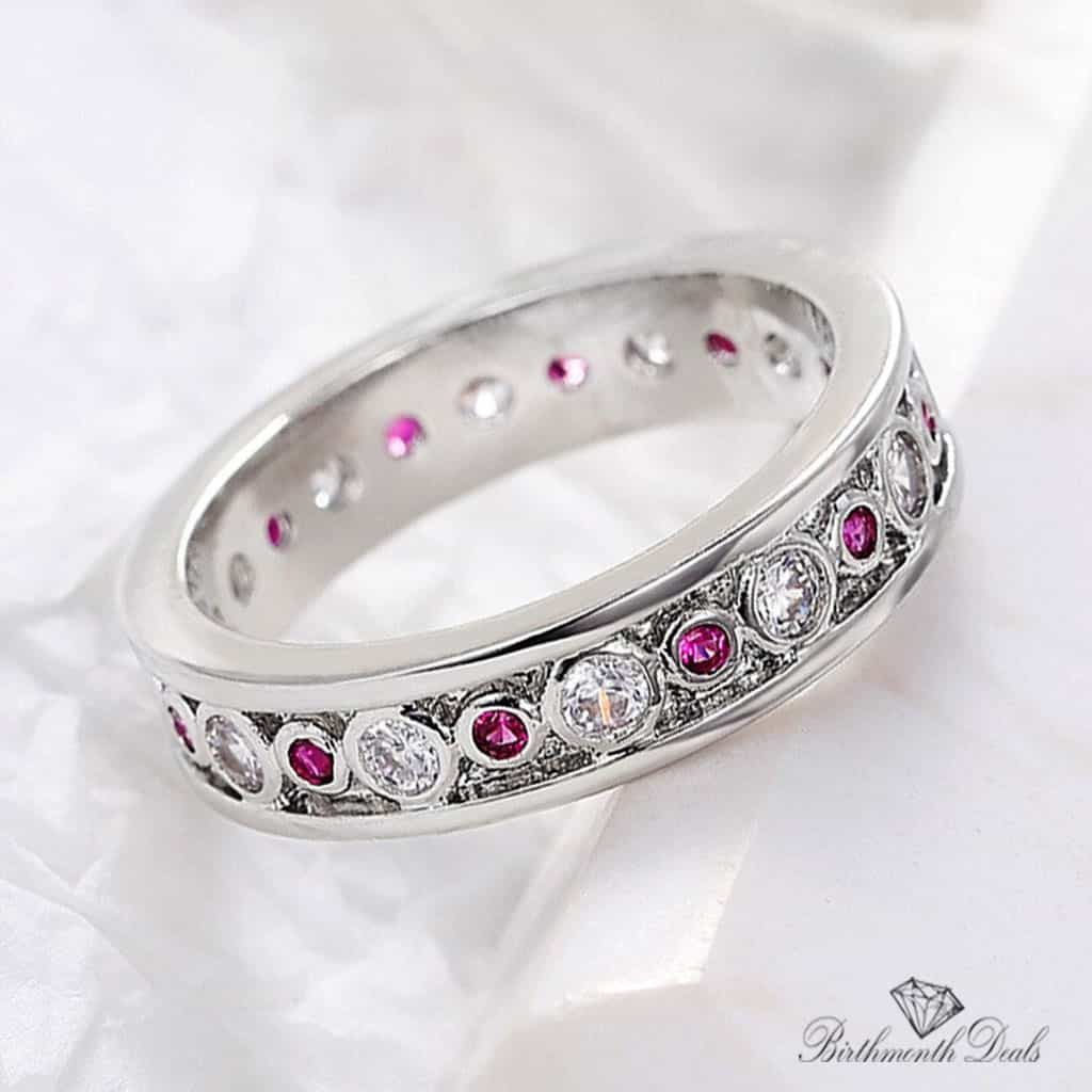 July Ruby Birthstone Ring - Birthmonth Deals