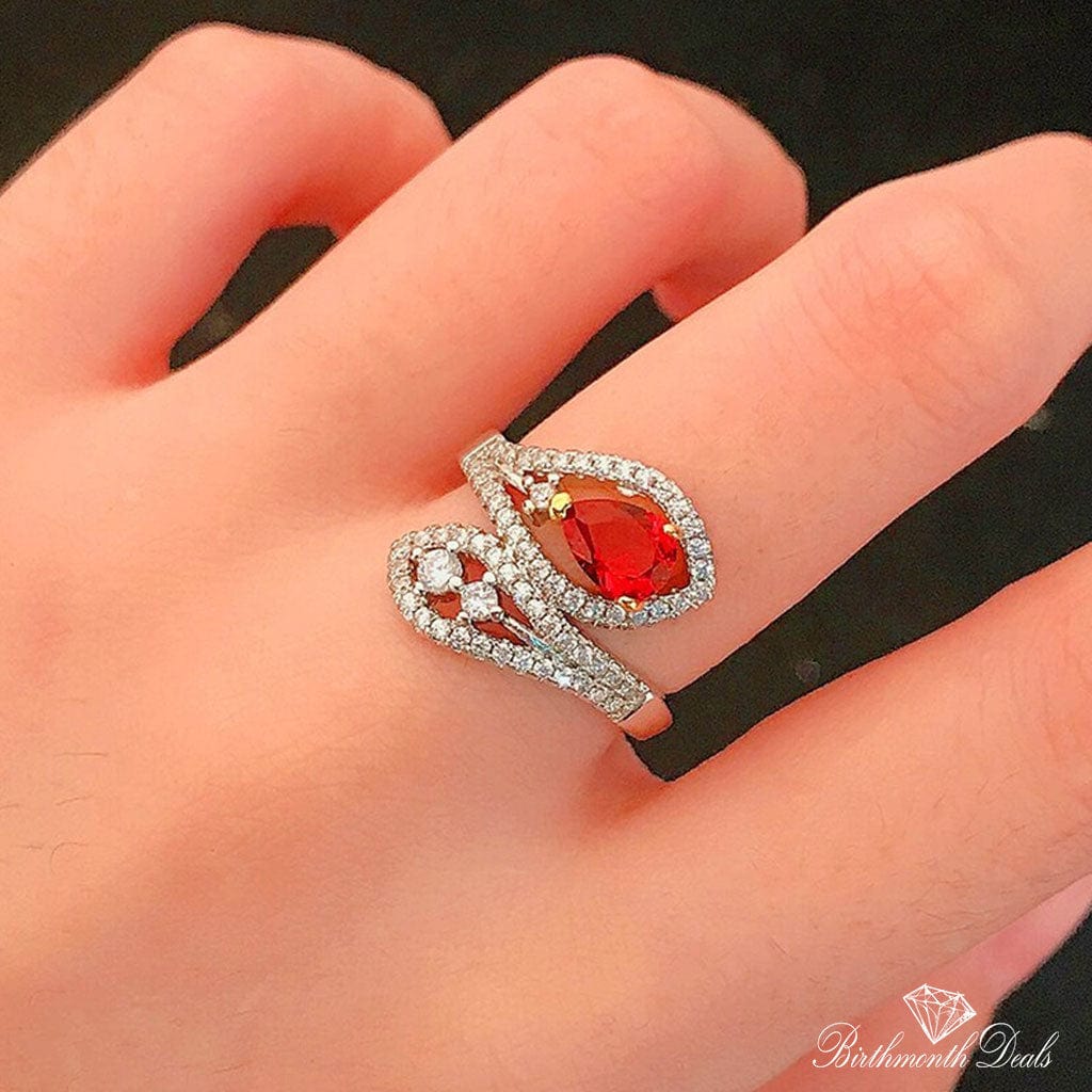 July Ruby Birthstone Ring - Birthmonth Deals