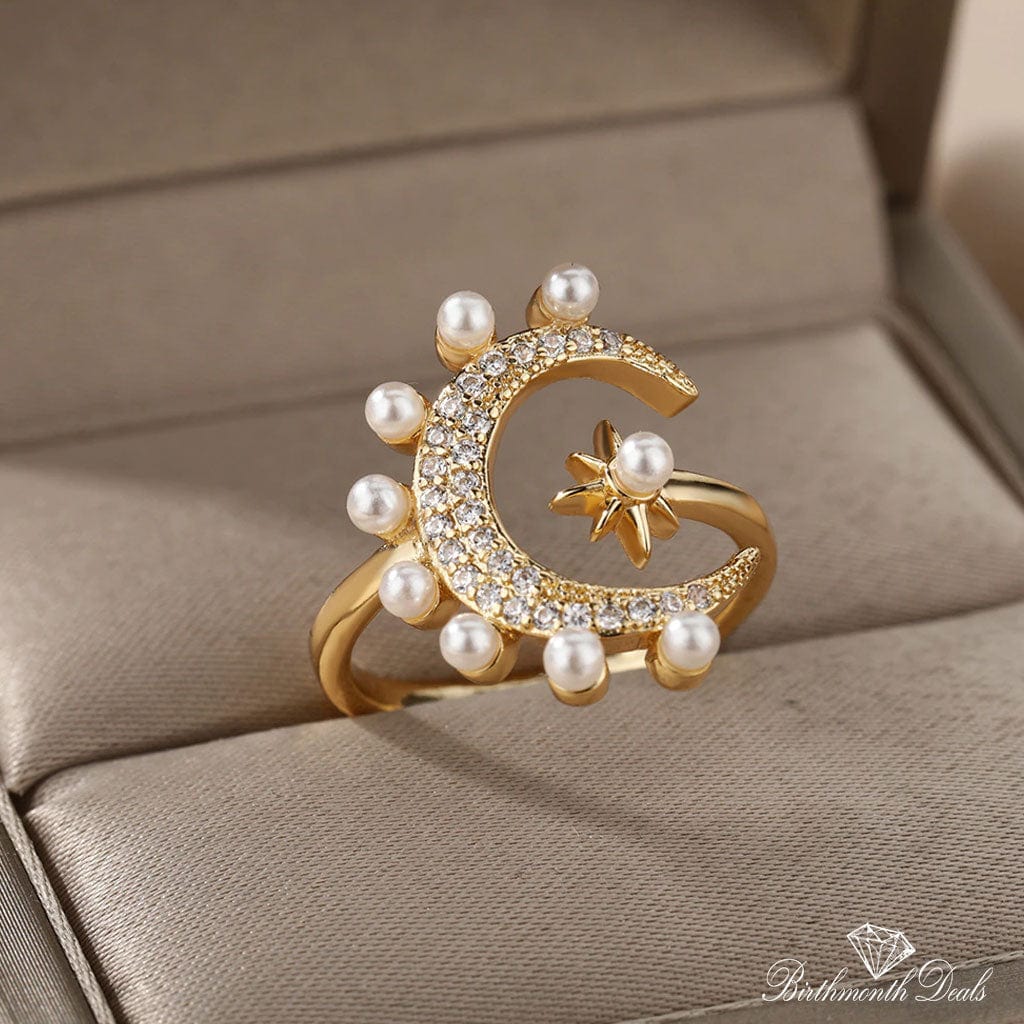 June Pearl Birthstone Ring - Birthmonth Deals