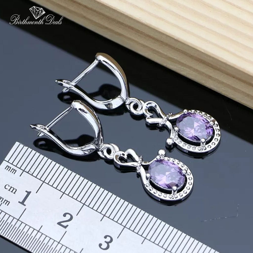 February Amethyst Birthstone Jewelry Set - Birthmonth Deals