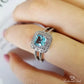 March Aquamarine Birthstone Ring - Birthmonth Deals