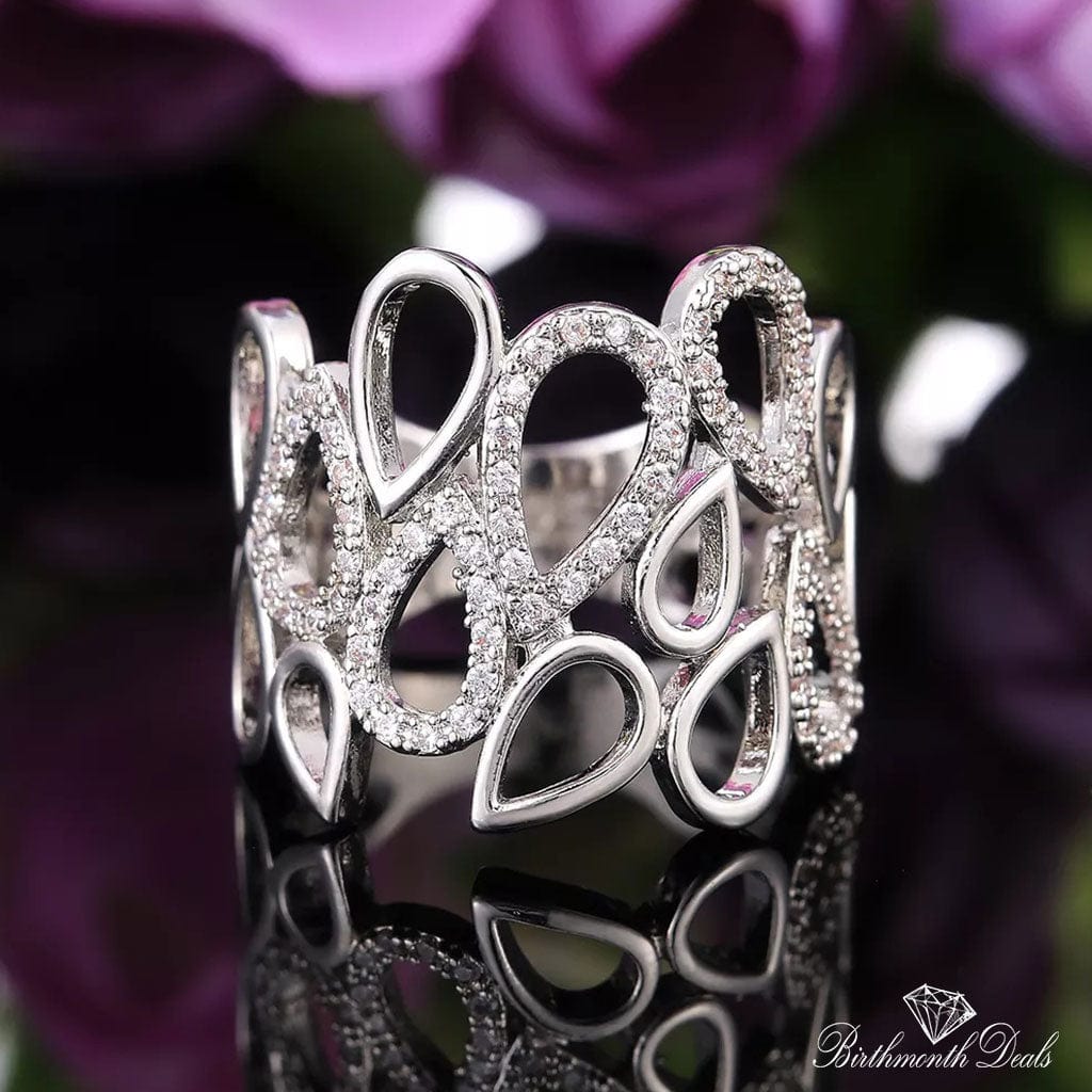 April Diamond Birthstone Ring - Birthmonth Deals