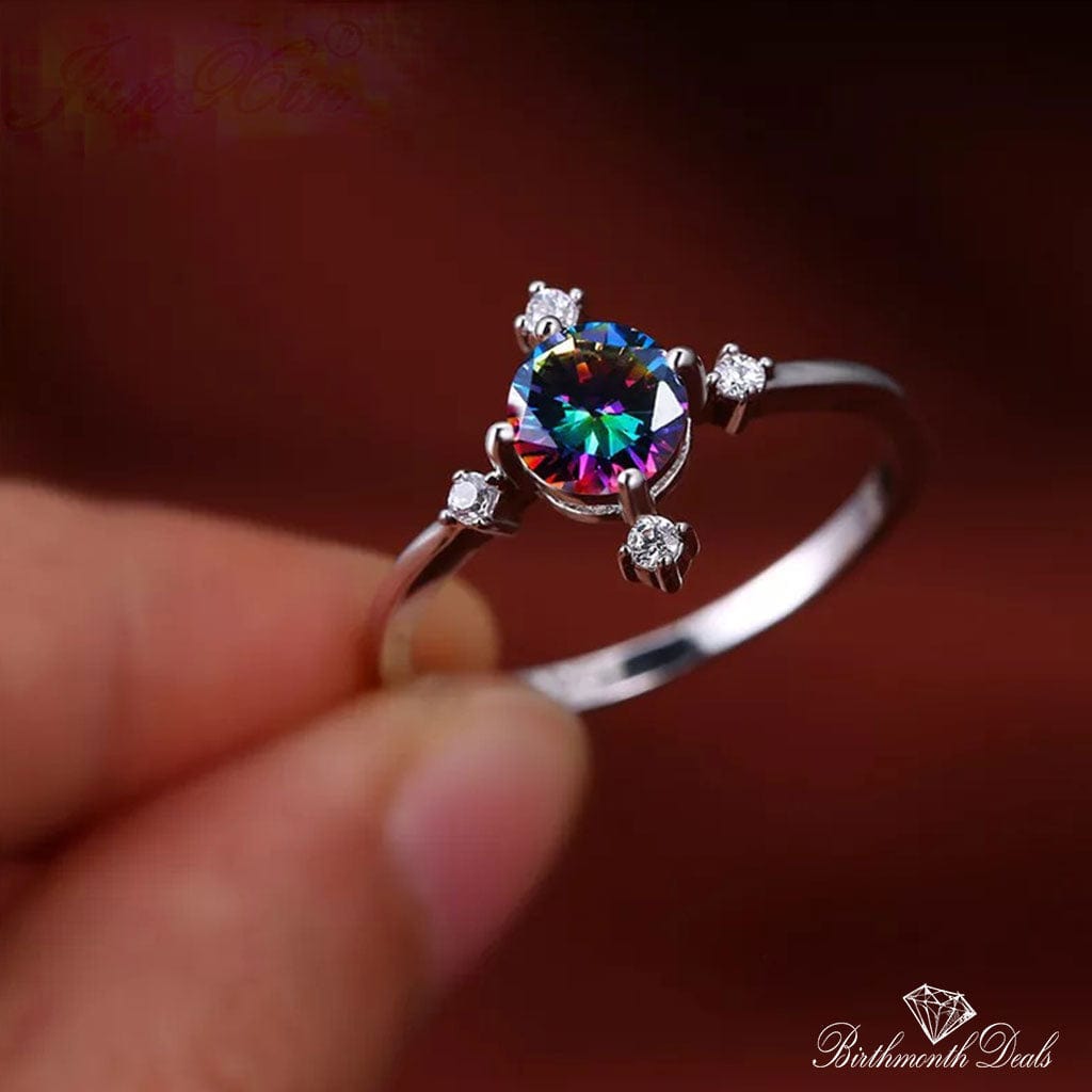 June Alexandrite Birthstone Ring - Birthmonth Deals