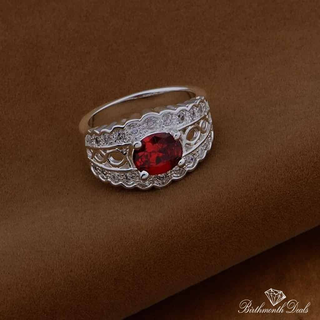 July Ruby Birthstone Ring - Birthmonth Deals