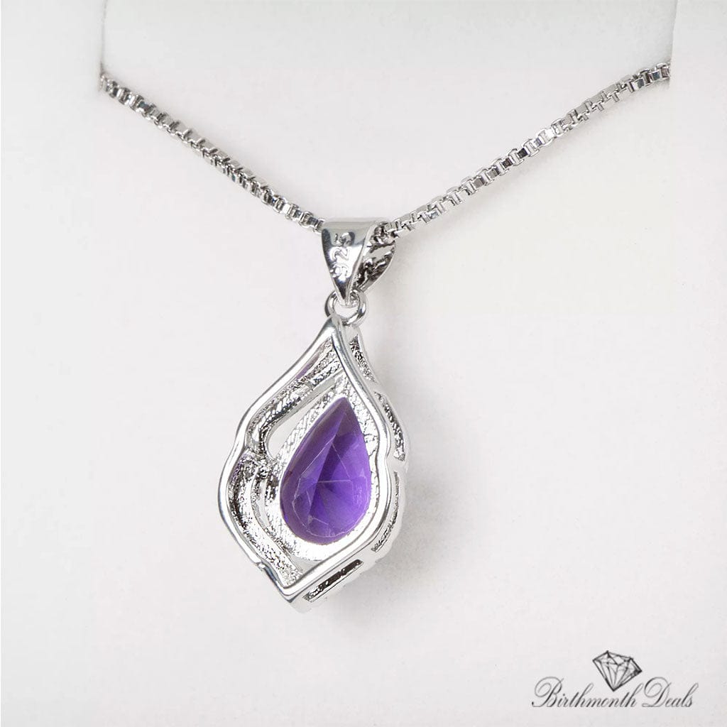 February Amethyst Birthstone Necklace - Birthmonth Deals