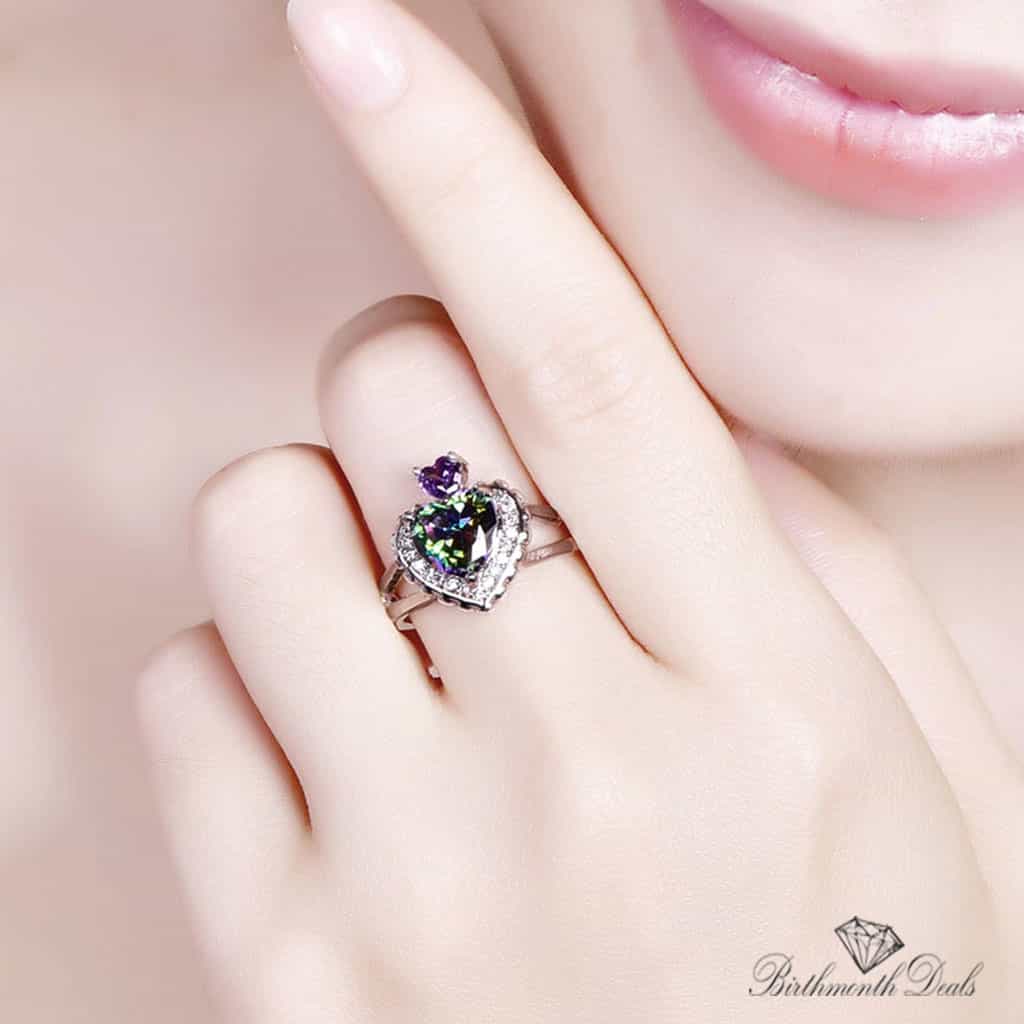 June Alexandrite Birthstone Ring - Birthmonth Deals