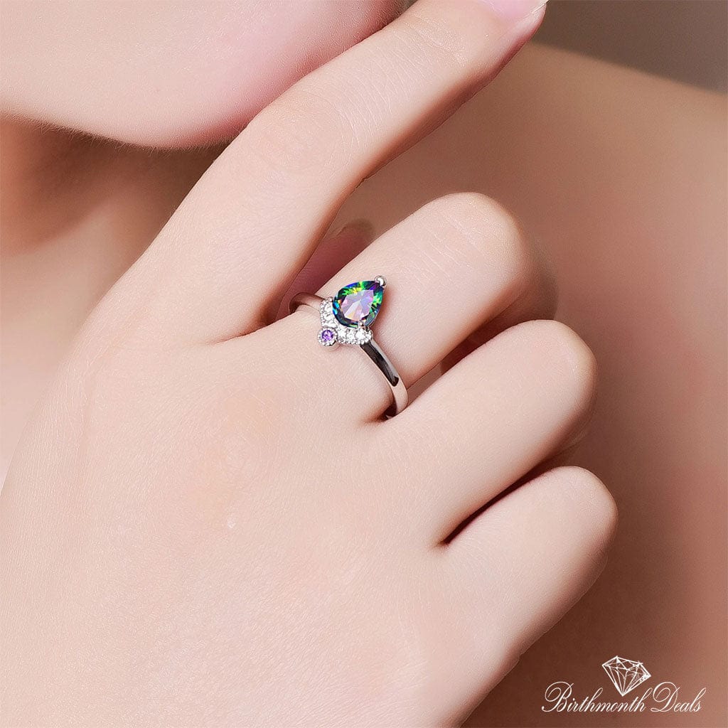 June Alexandrite Birthstone Ring - Birthmonth Deals