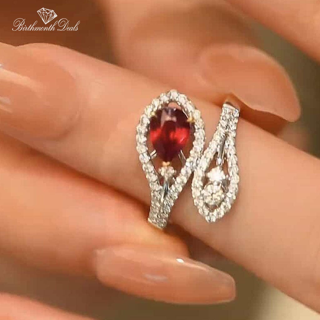 July Ruby Birthstone Ring - Birthmonth Deals