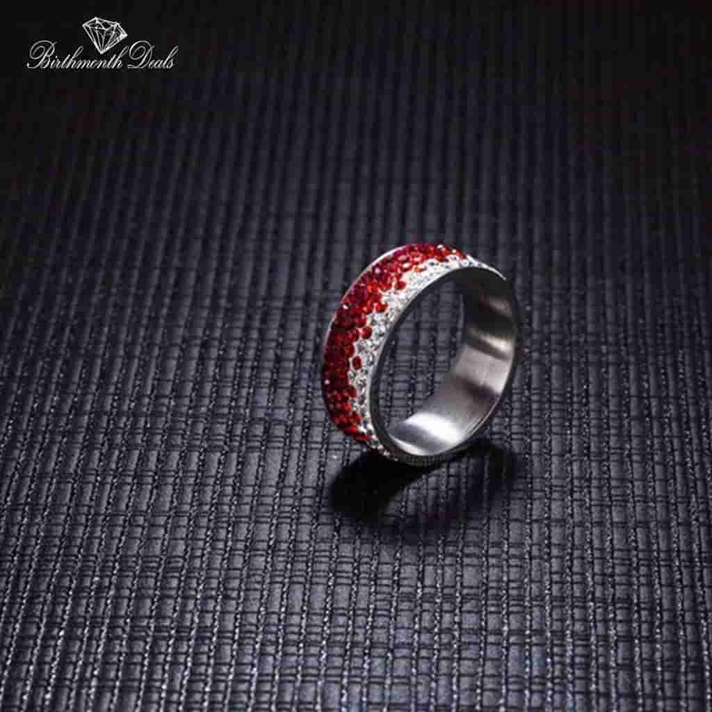 July Ruby Birthstone Ring - Birthmonth Deals