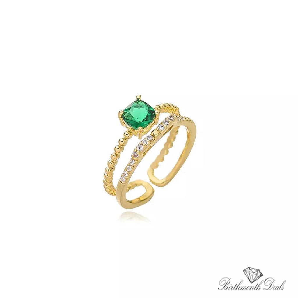 May Emerald Birthstone Ring - Birthmonth Deals