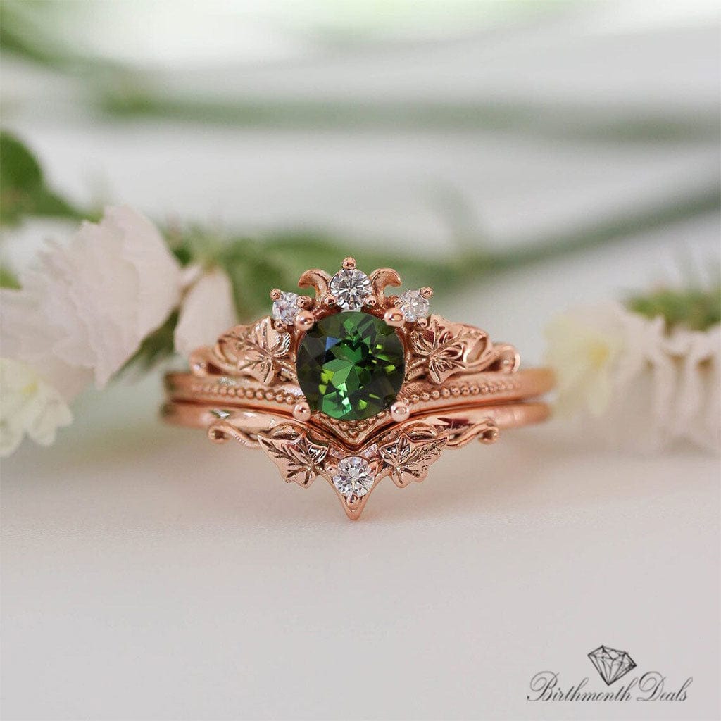 May Emerald Birthstone Stacking Ring - Birthmonth Deals