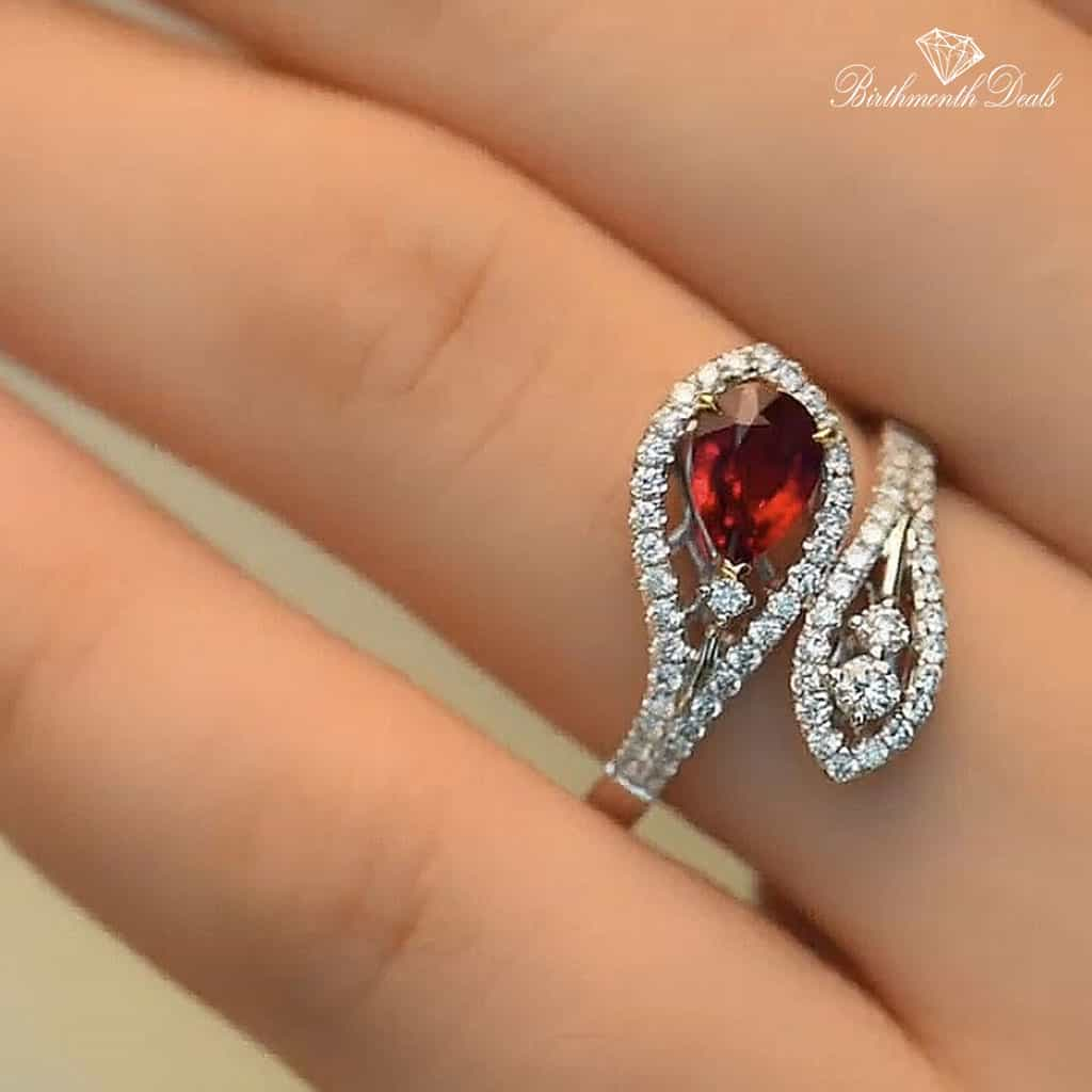 July Ruby Birthstone Ring - Birthmonth Deals