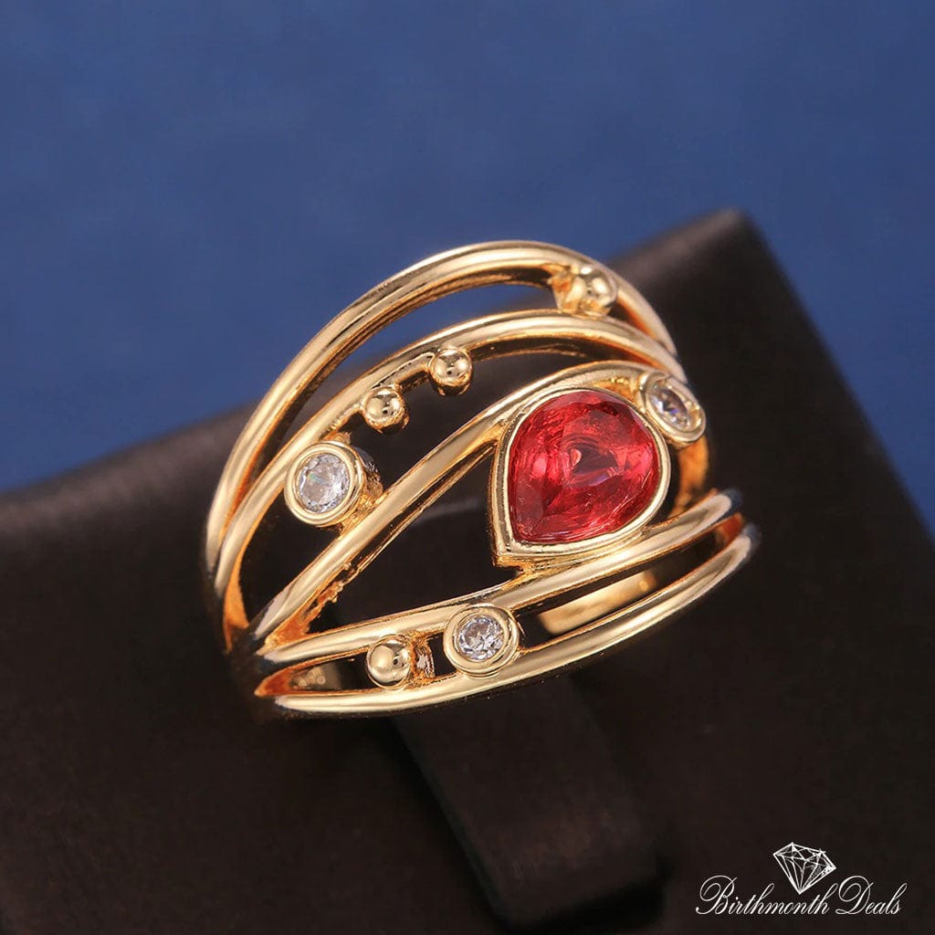 July Ruby Birthstone Ring - Birthmonth Deals