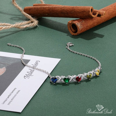 Personalized family birthstone bracelet - Birthmonth Deals
