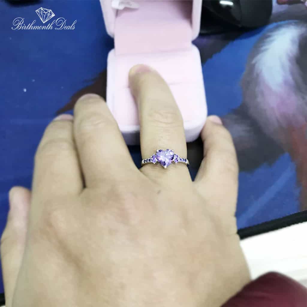 June Alexandrite Birthstone Ring - Birthmonth Deals