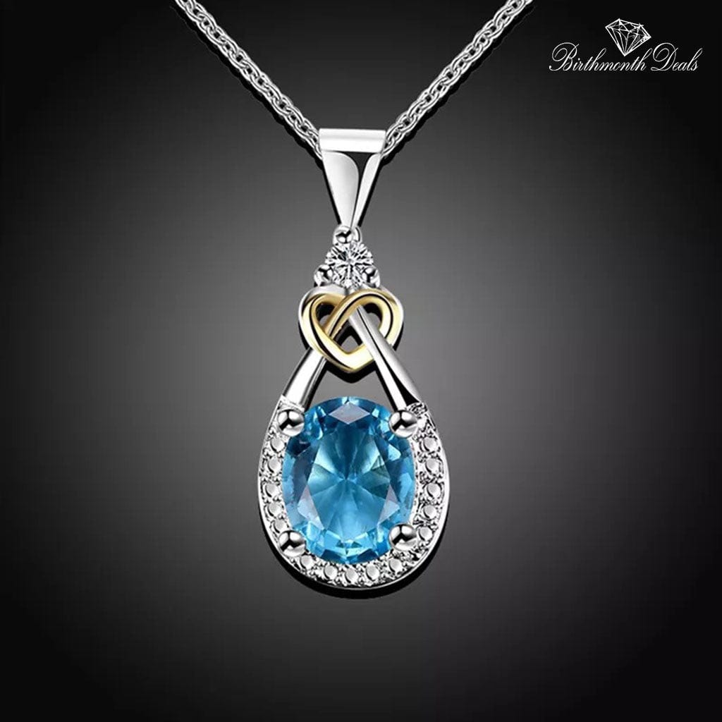 March Aquamarine Birthstone Jewelry Set - Birthmonth Deals