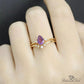 February Amethyst Birthstone Stacking Ring - Birthmonth Deals