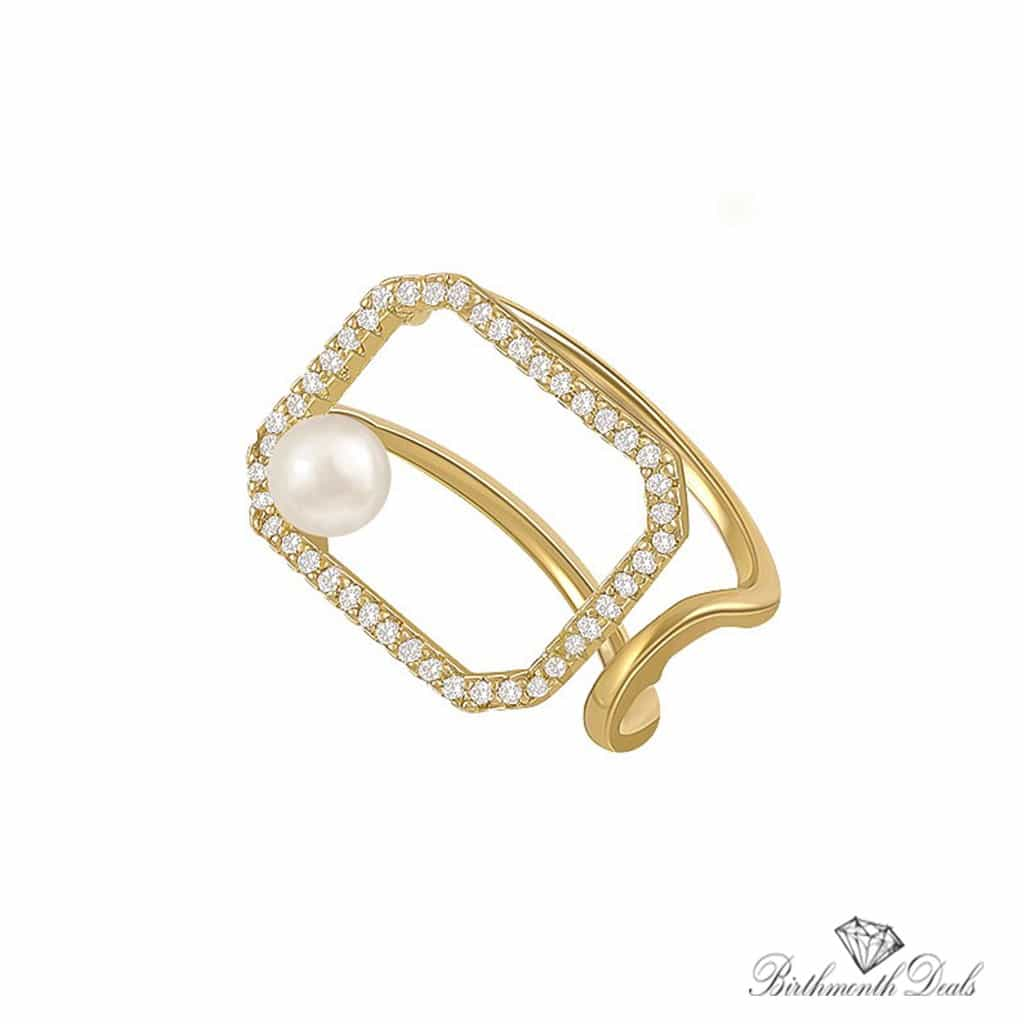 June Pearl Birthstone Ring - Birthmonth Deals