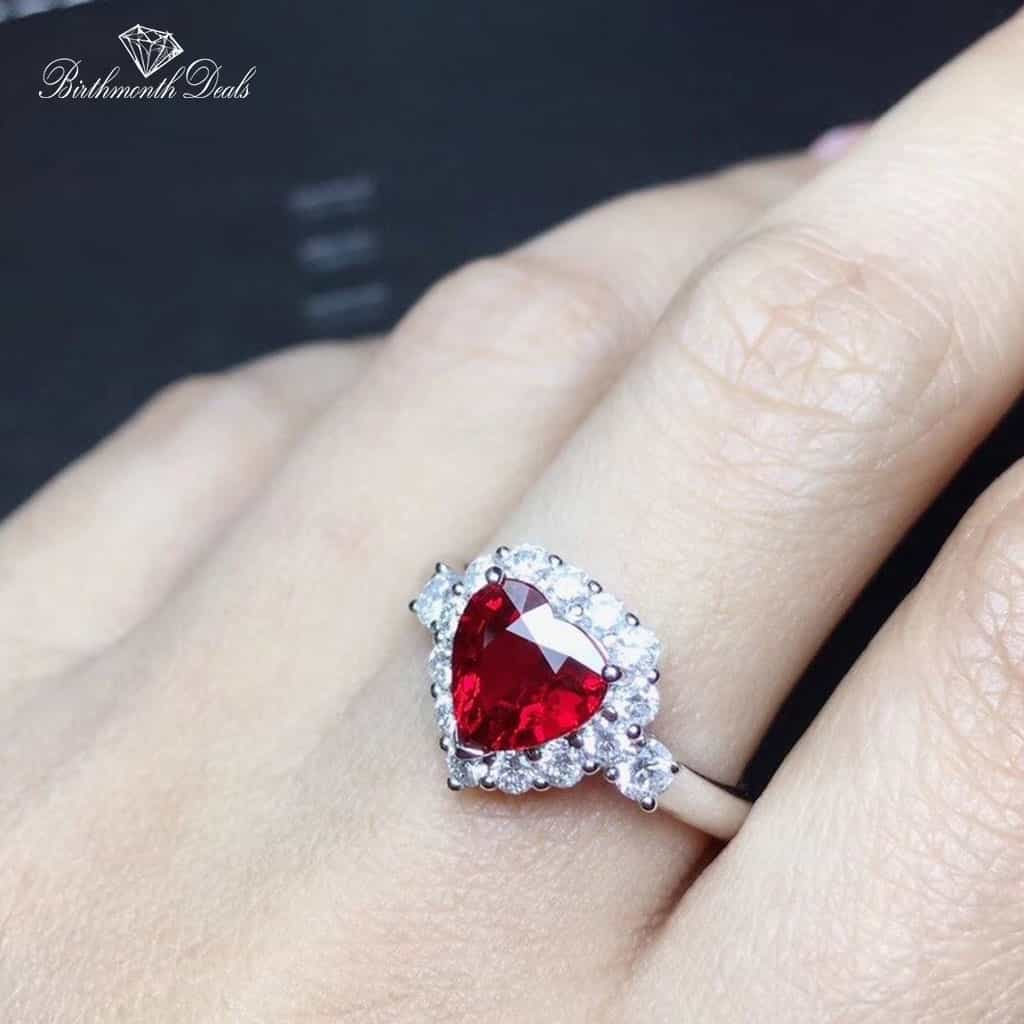 July Ruby Birthstone Ring - Birthmonth Deals