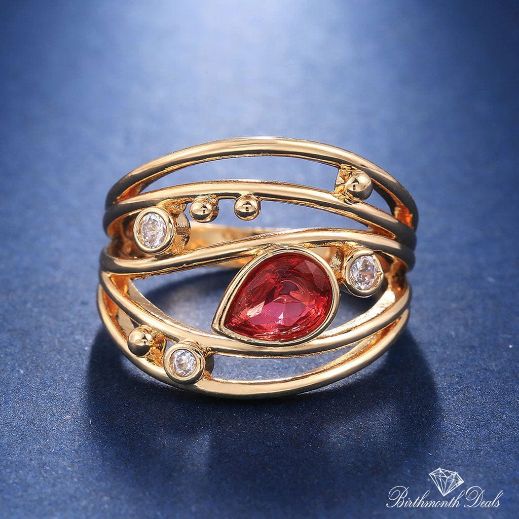 July Ruby Birthstone Ring - Birthmonth Deals