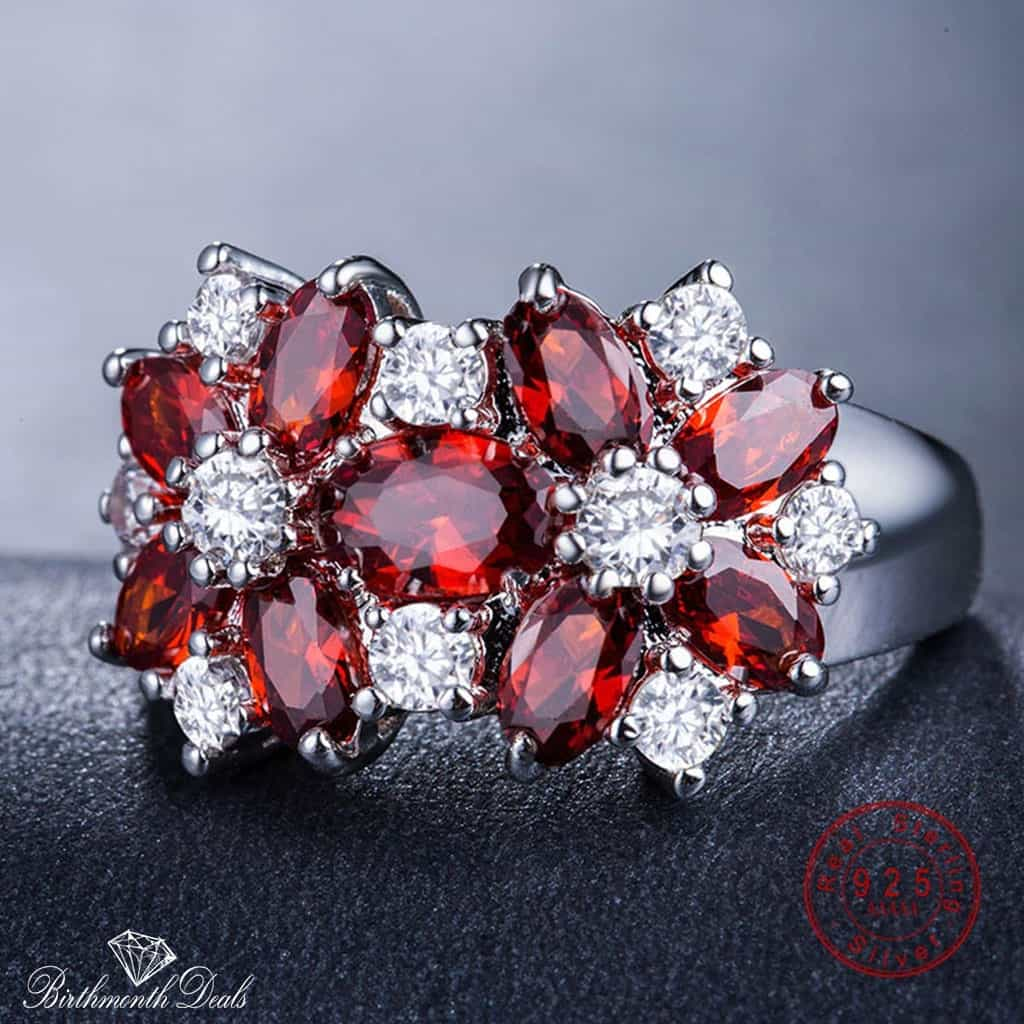 July Ruby Birthstone Ring - Birthmonth Deals