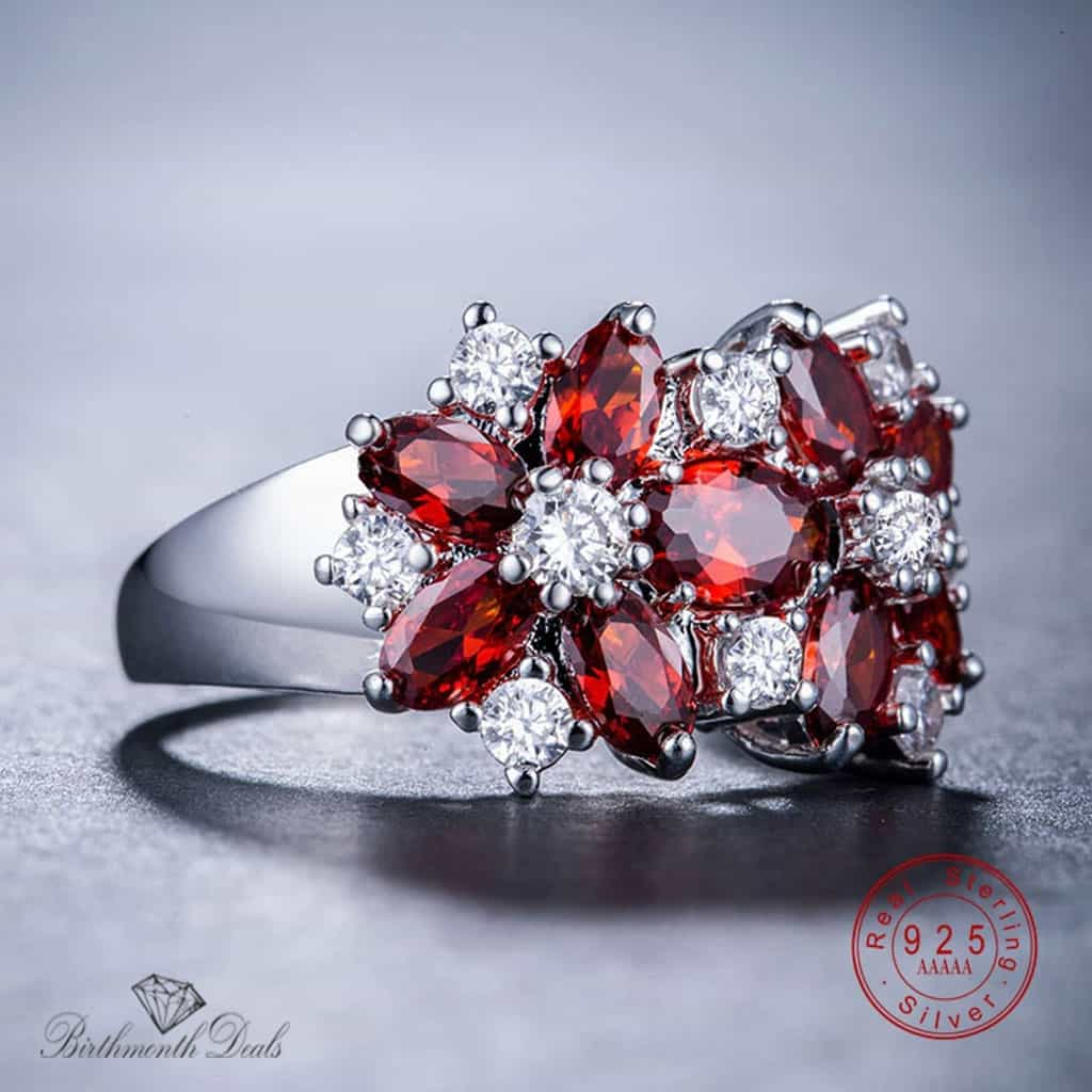 July Ruby Birthstone Ring - Birthmonth Deals