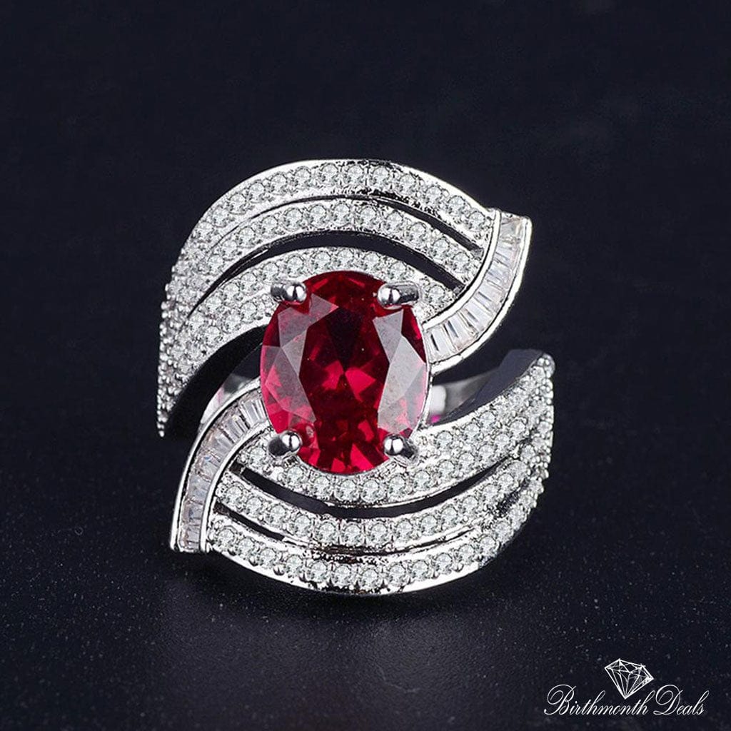 July Ruby Birthstone Ring - Birthmonth Deals