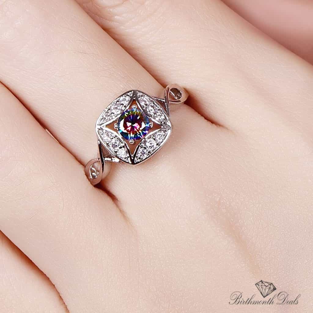 June Alexandrite Birthstone Ring - Birthmonth Deals