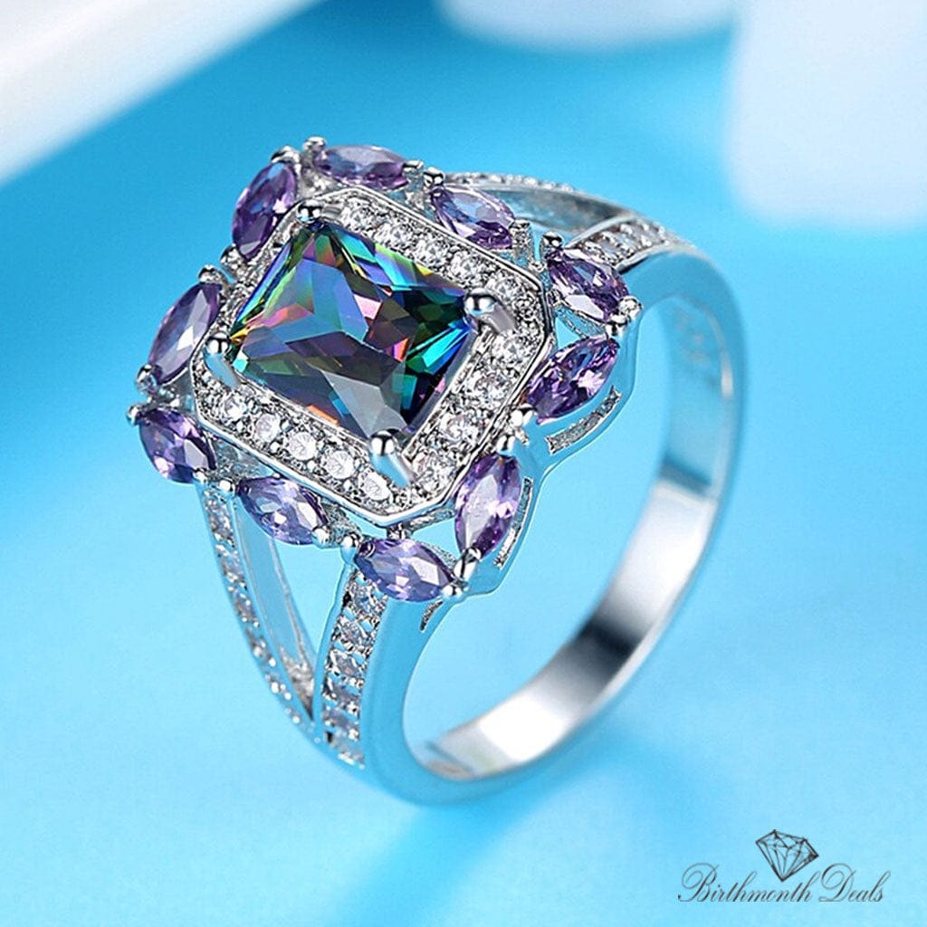 June Alexandrite Birthstone Ring - Birthmonth Deals