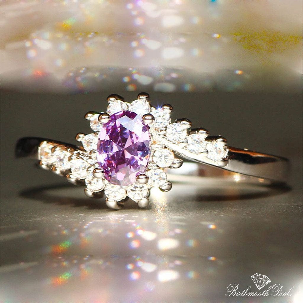 June Alexandrite Birthstone Ring - Birthmonth Deals