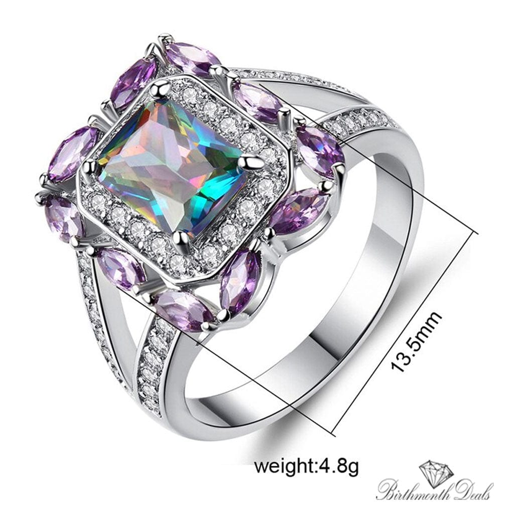 June Alexandrite Birthstone Ring - Birthmonth Deals