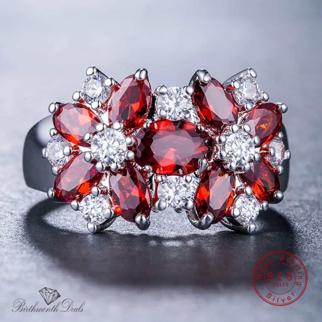 July Ruby Birthstone Ring - Birthmonth Deals