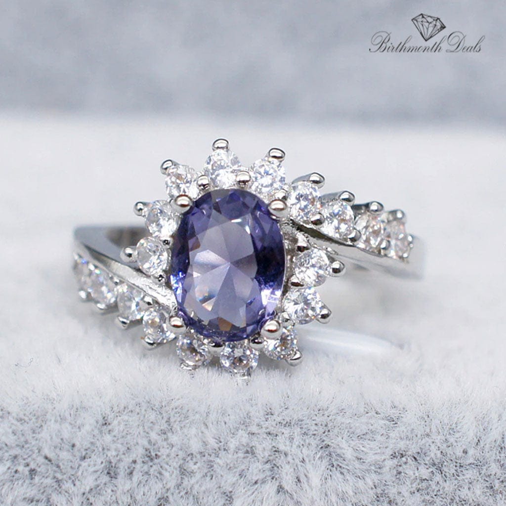 June Alexandrite Birthstone Ring - Birthmonth Deals