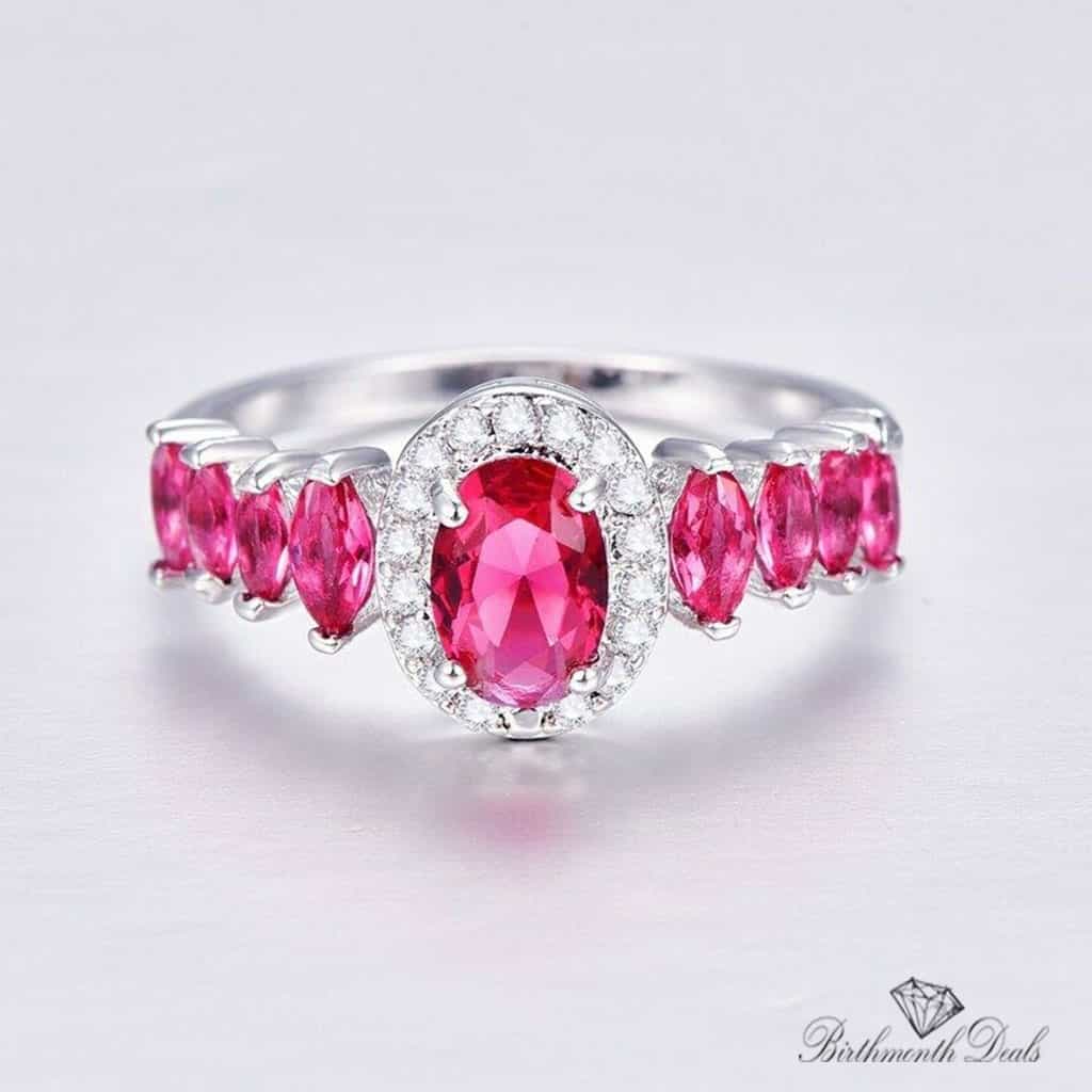 July Ruby Birthstone Ring - Birthmonth Deals