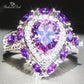 June Alexandrite Birthstone Ring - Birthmonth Deals