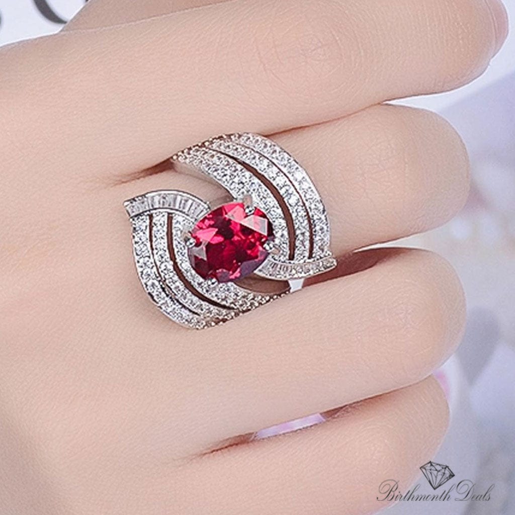 July Ruby Birthstone Ring - Birthmonth Deals