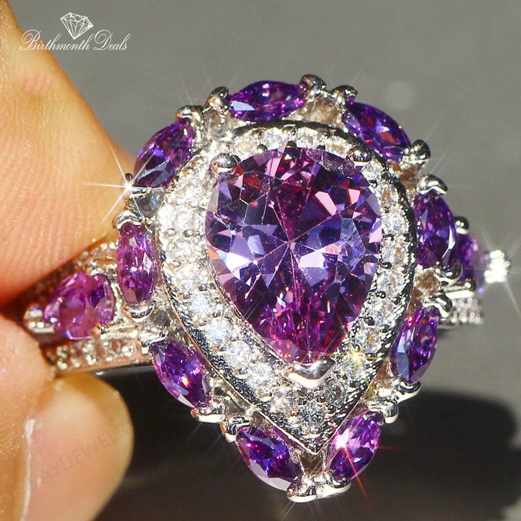 June Alexandrite Birthstone Ring - Birthmonth Deals