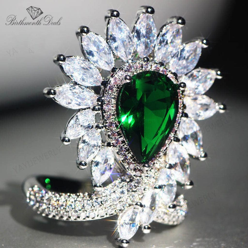 May Emerald Birthstone Ring - Birthmonth Deals