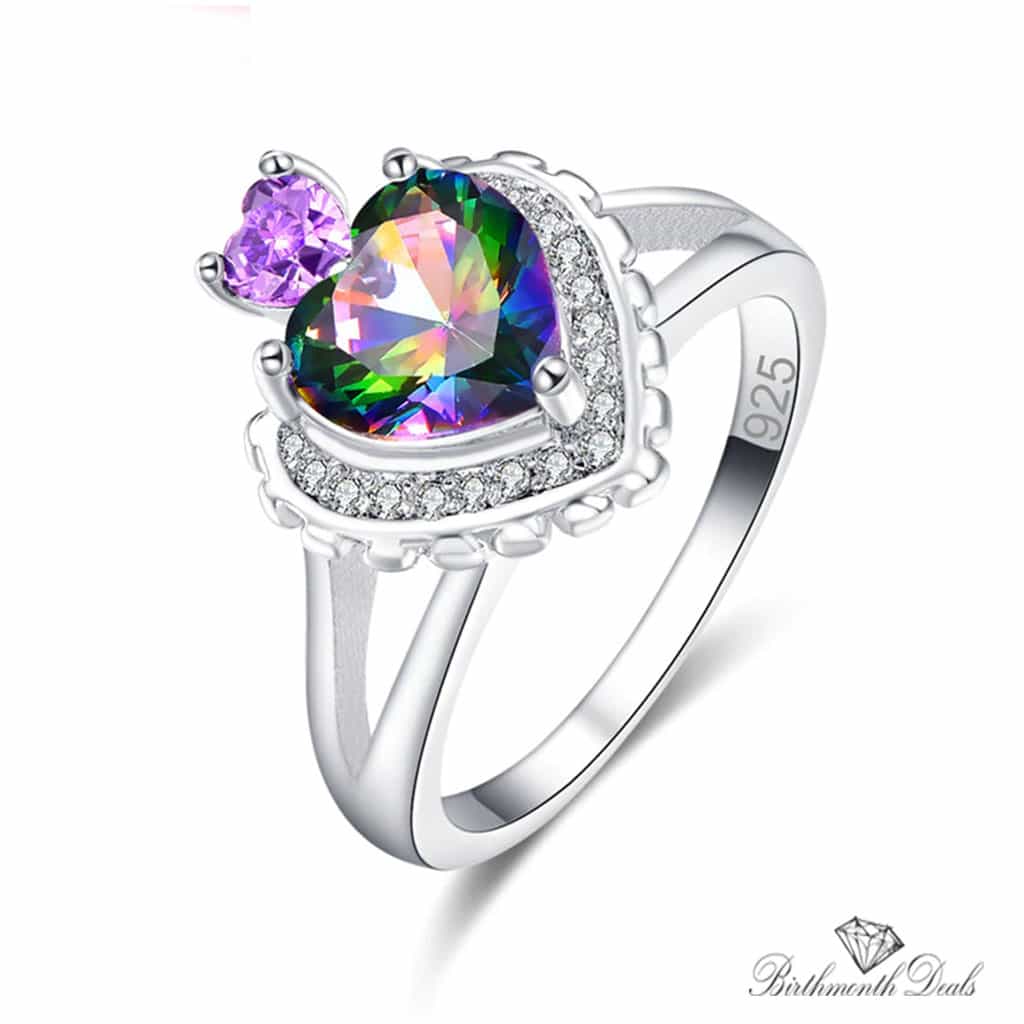 June Alexandrite Birthstone Ring - Birthmonth Deals