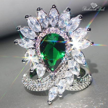May Emerald Birthstone Ring - Birthmonth Deals