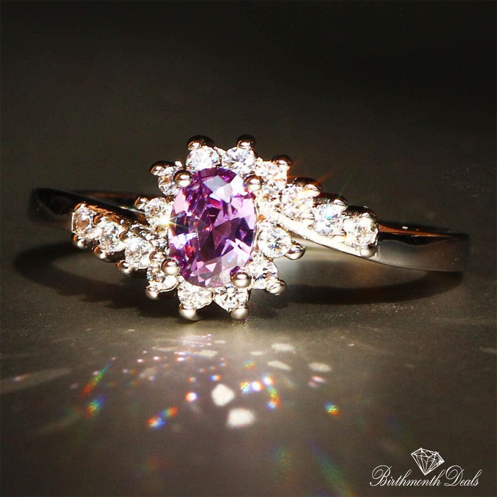 June Alexandrite Birthstone Ring - Birthmonth Deals