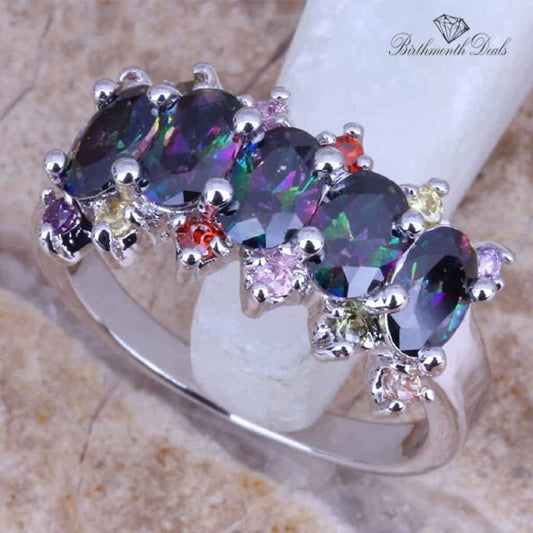 June Alexandrite Birthstone Ring - Birthmonth Deals